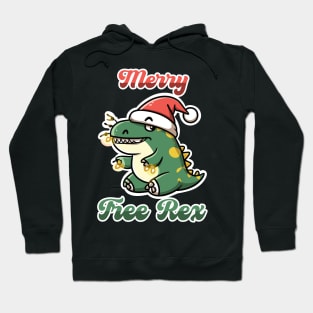 Merry Tree Rex Hoodie